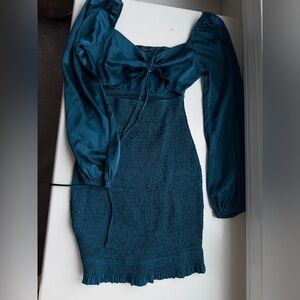 South Moon Under blue long sleeve dress sz Small